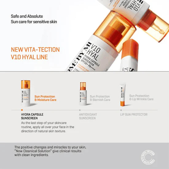 SOME BY MI - V10 Hyal Hydra Capsule Sunscreen SPF50+ PA++++ - 40ML