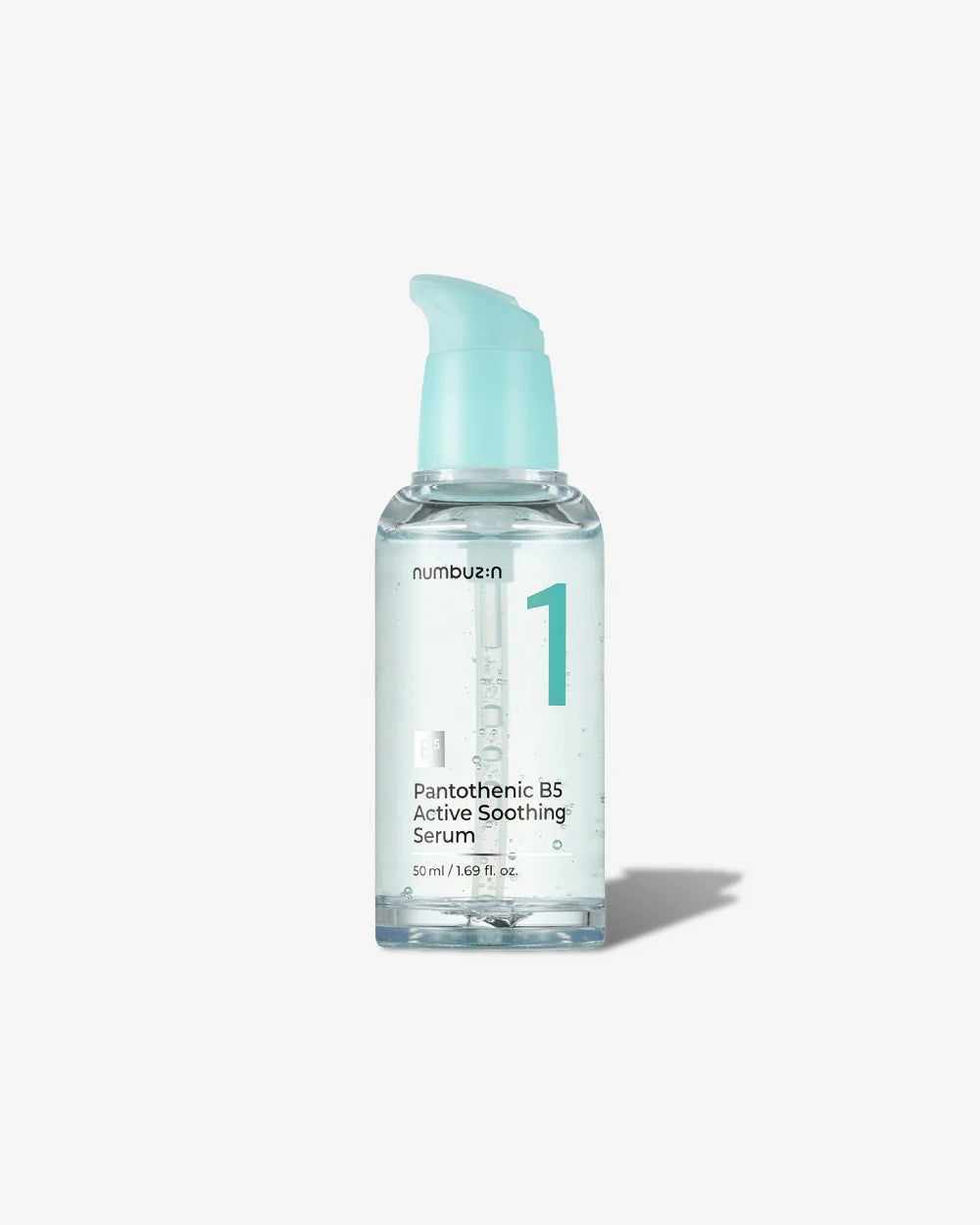 Numbuun NO.1 Pantothenic B5 Active Soothing Serum bottle on a white background