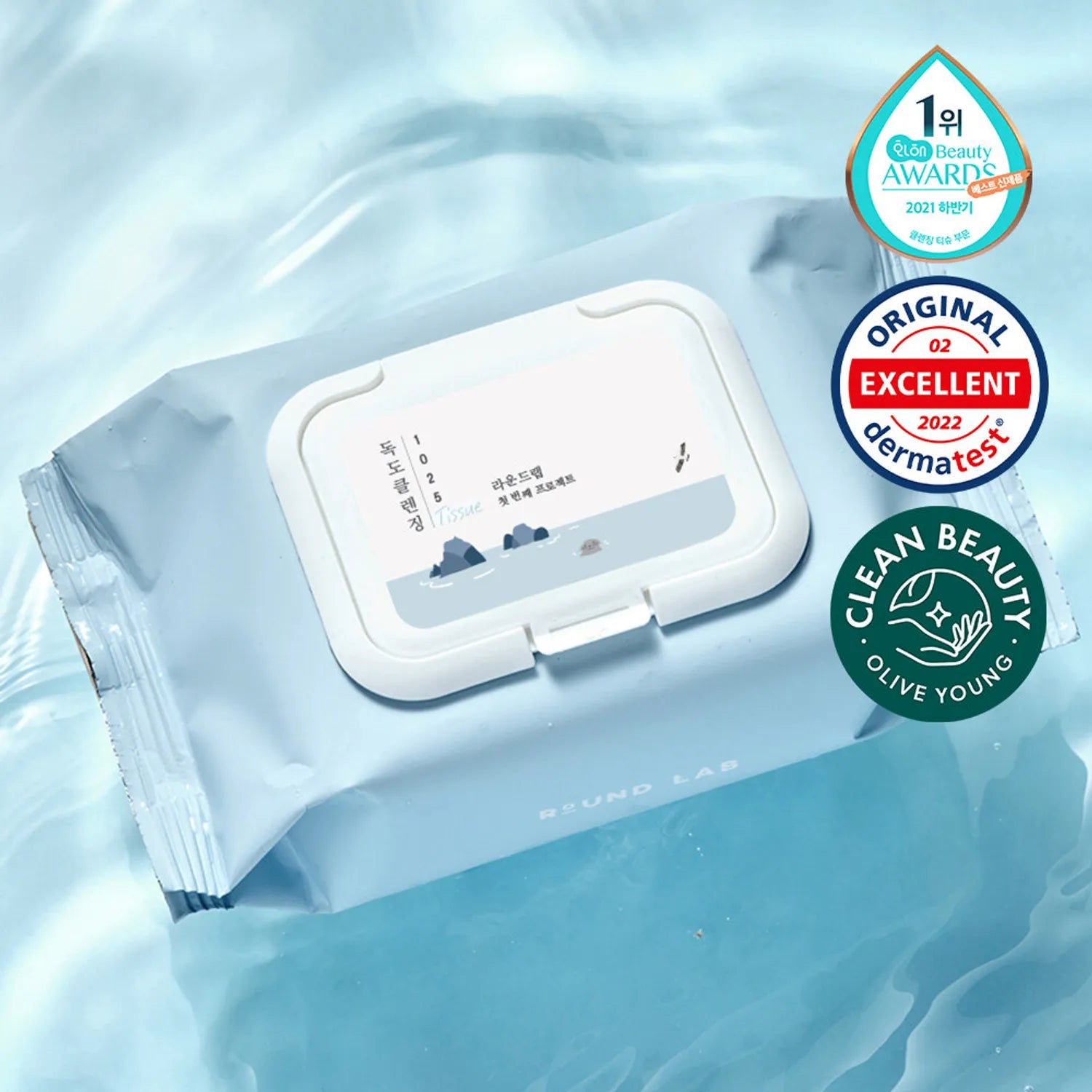 ROUND LAB - 1025 DOKDO Cleansing Tissue - 30 Wipes
