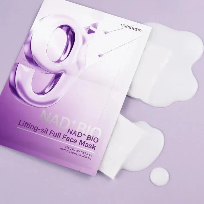 NUMBUZIN - No.9 NAD+ BIO Lifting-sil Full Cover Facial Mask - 20ML + 28ML (1 Mask)