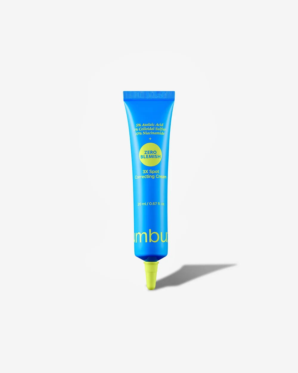 NUMBUZIN Zero Blemish 3X Spot Cream tube with azelaic acid and cica