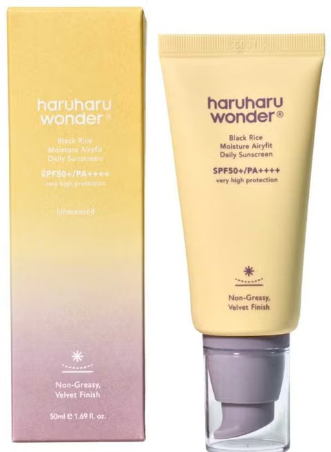 HARUHARU WONDER - Black Rice Moisture Airyfit Daily Sunscreen SPF50+ PA++++ - 50ML