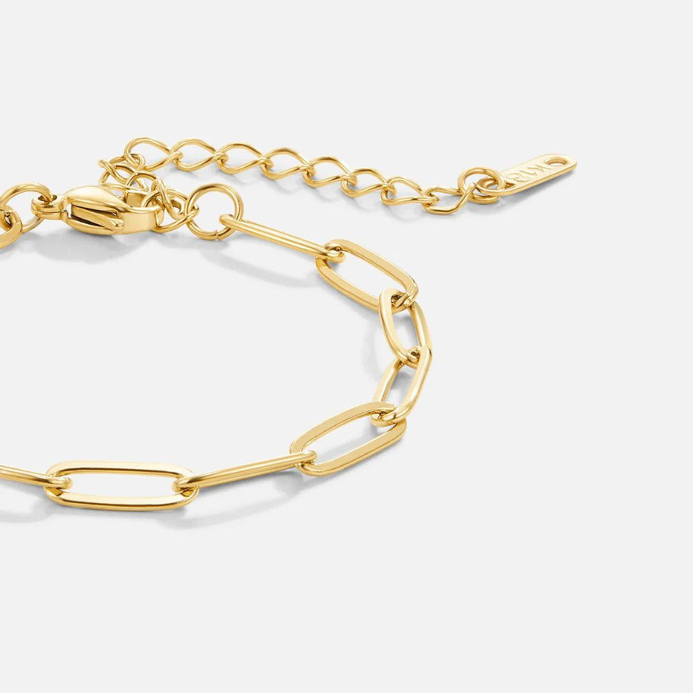 BEAUTIFUL EARTH - PAPERCLIP GOLD BRACELET