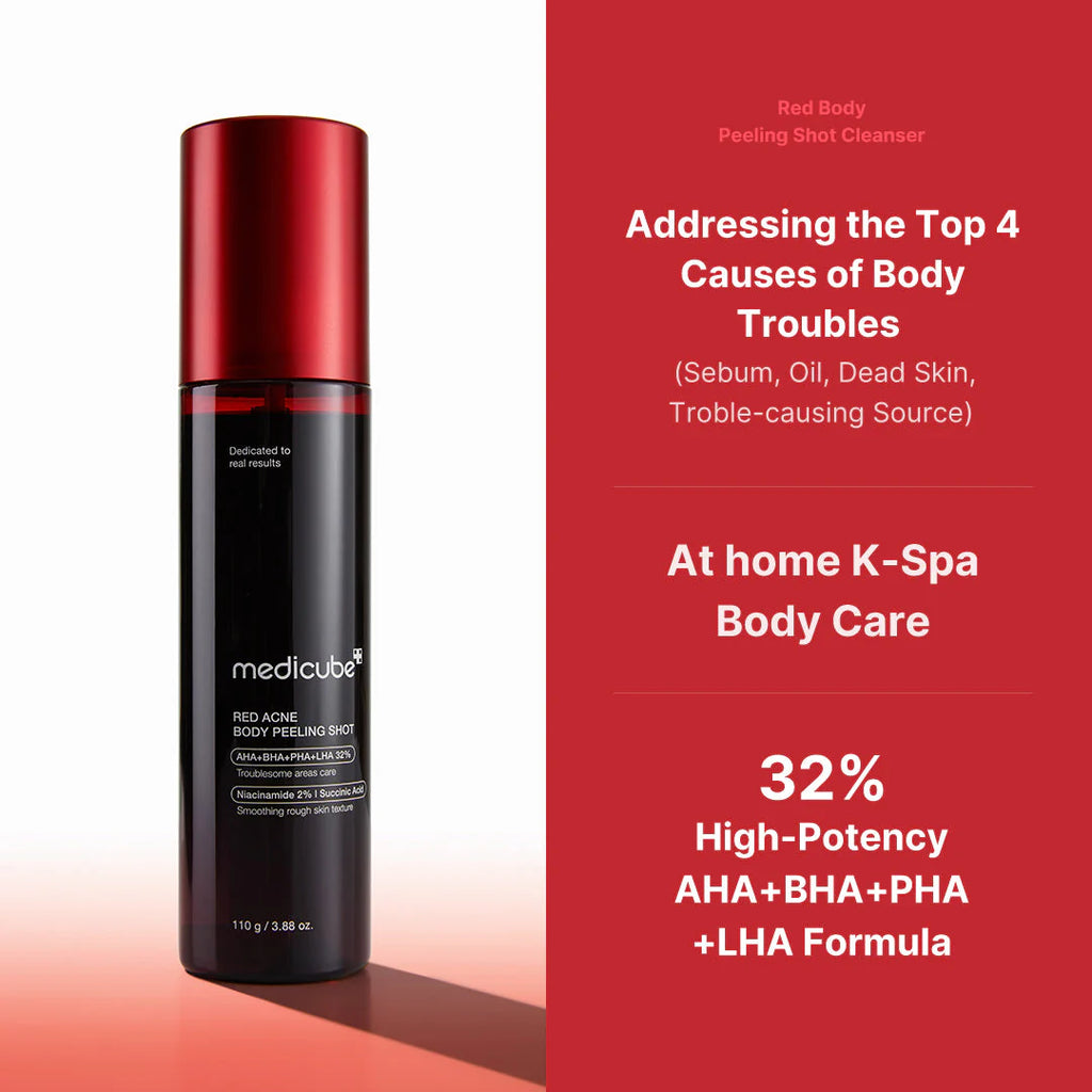 MEDICUBE - Red Acne Body Peeling Shot - 110ML