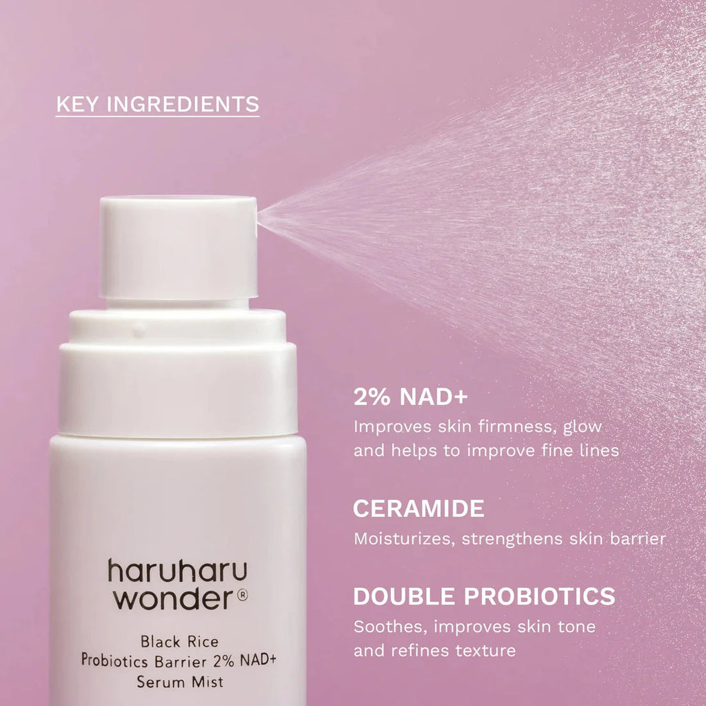 HARUHARU WONDER - Black Rice Probiotics Barrier 2% NAD+ Serum Mist - 80ML