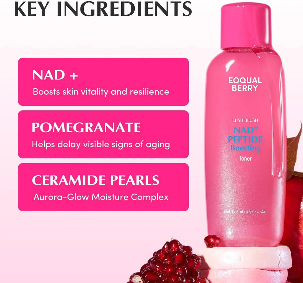 EQQUALBERRY - NAD+ Peptide Boosting Toner - 150ML