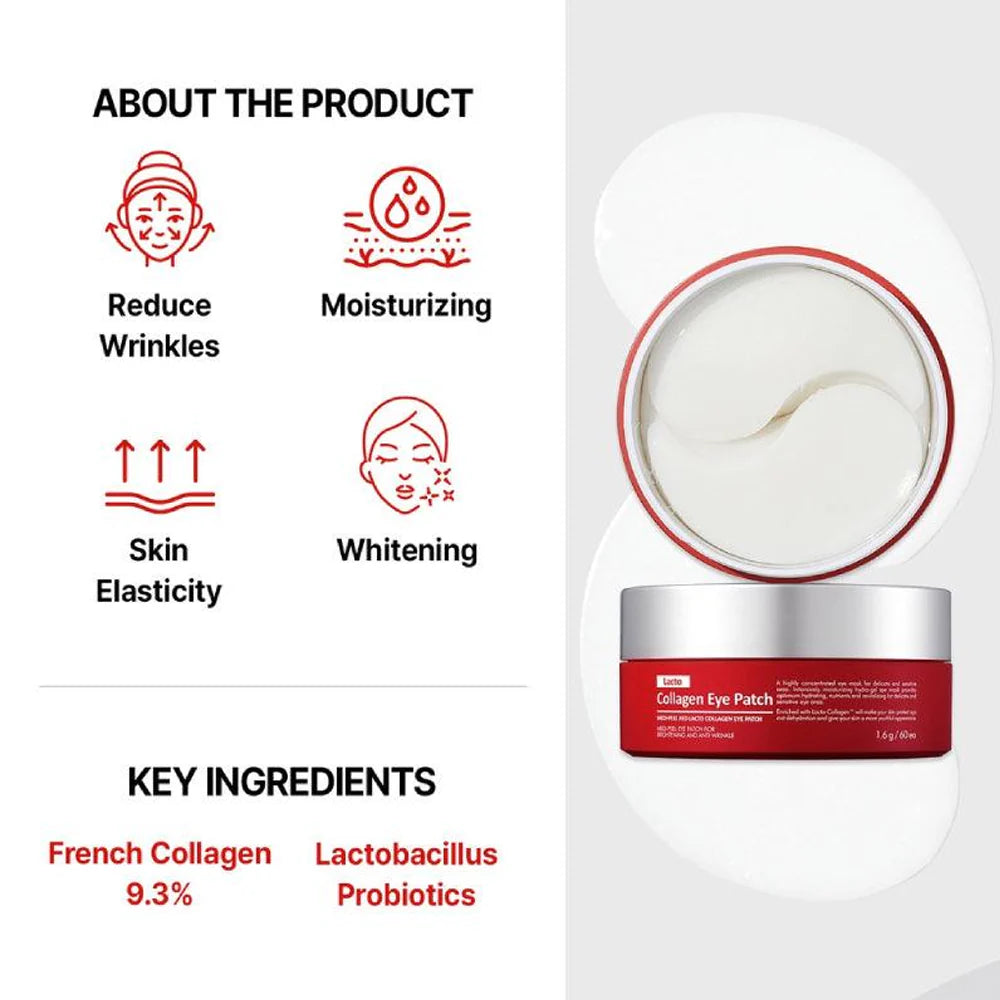MEDIPEEL - Red Lacto Collagen Eye Patch - 60PCS