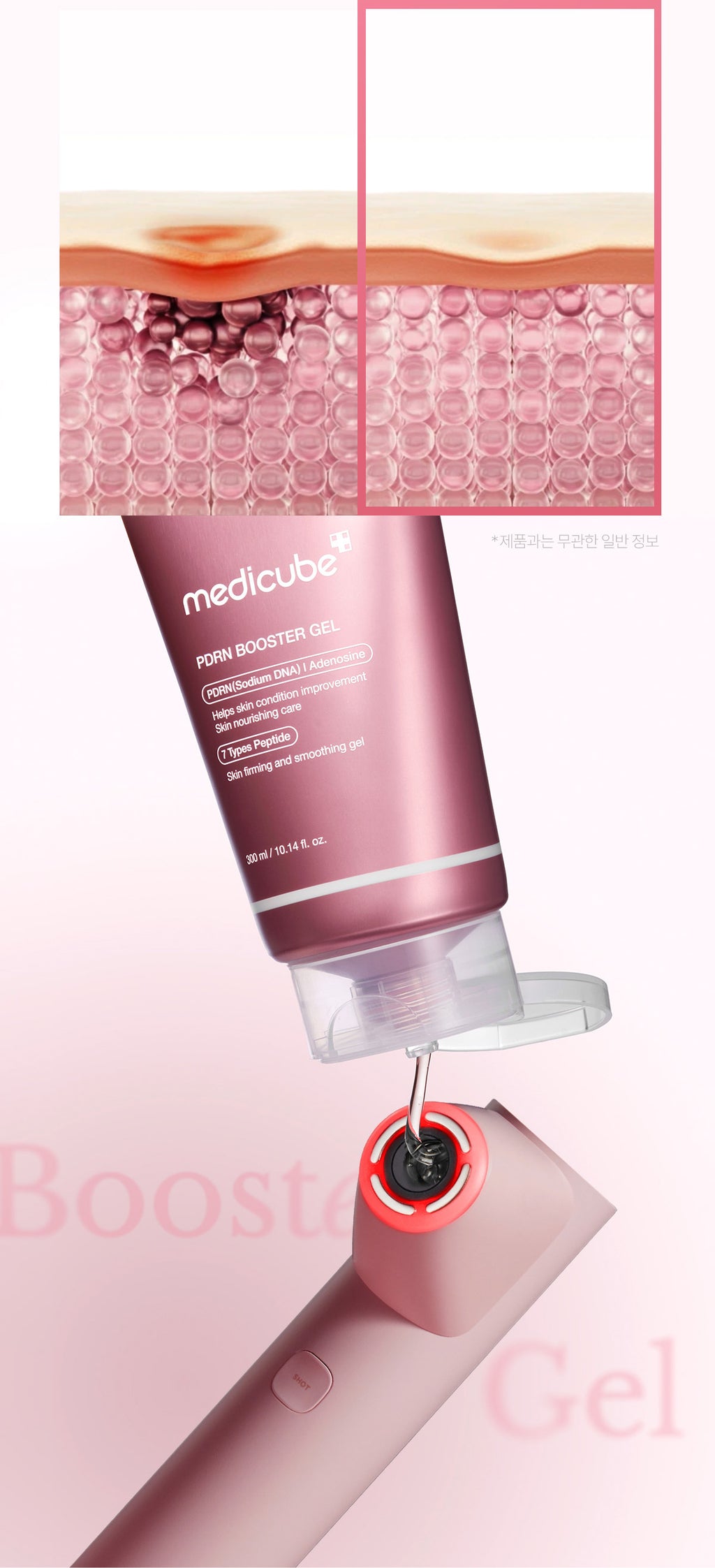 MEDICUBE - PDRN Booster Gel - 300ML