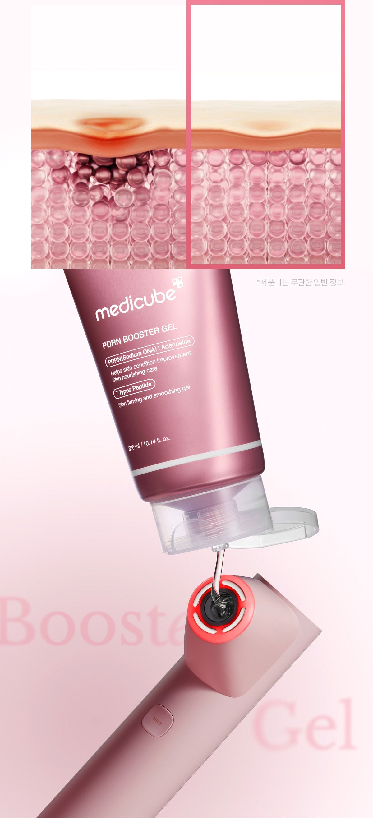 MEDICUBE - PDRN Booster Gel - 300ML