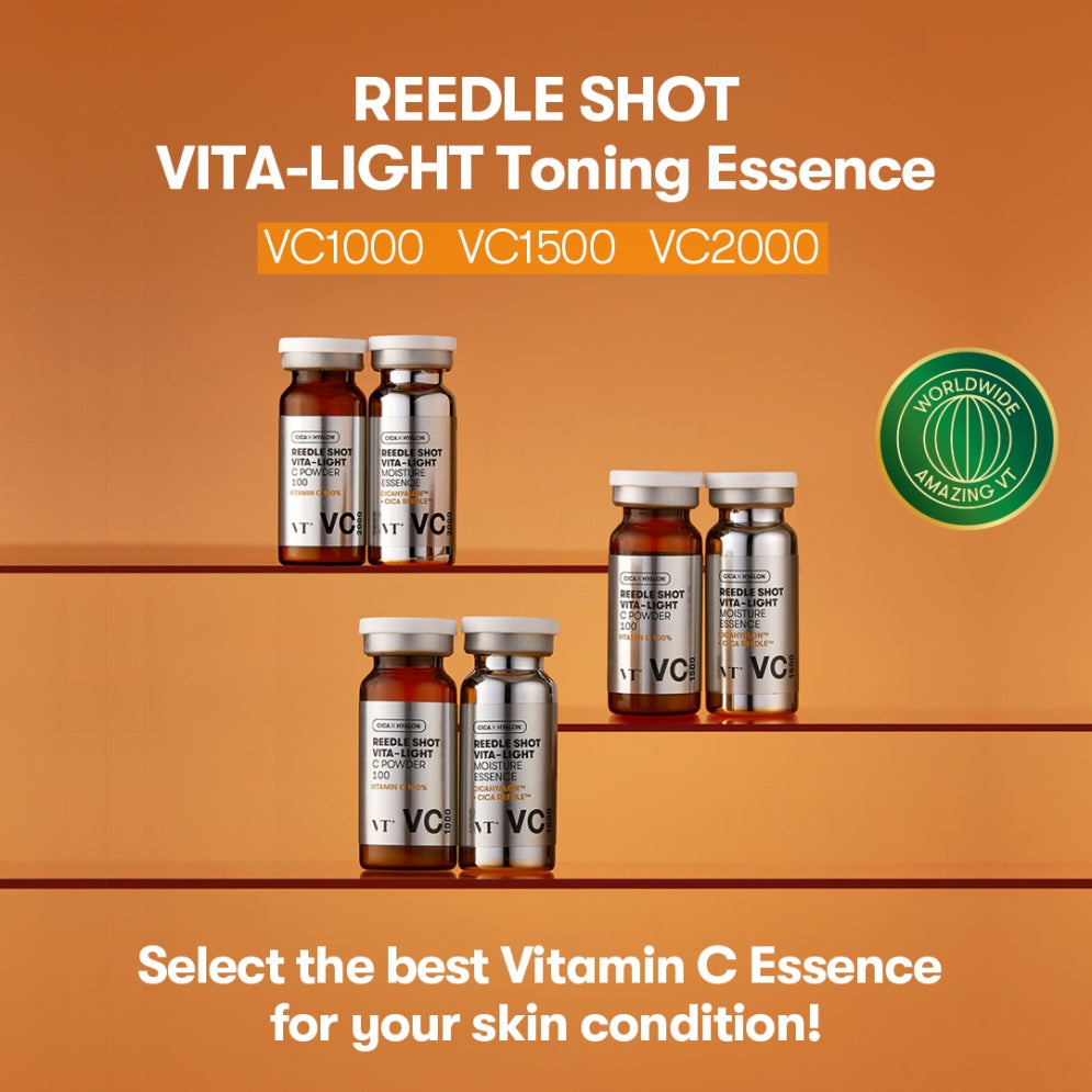 VT COSMETICS - REEDLE SHOT VITA-LIGHT TONING ESSENCE VC2000 (2G+8ML)