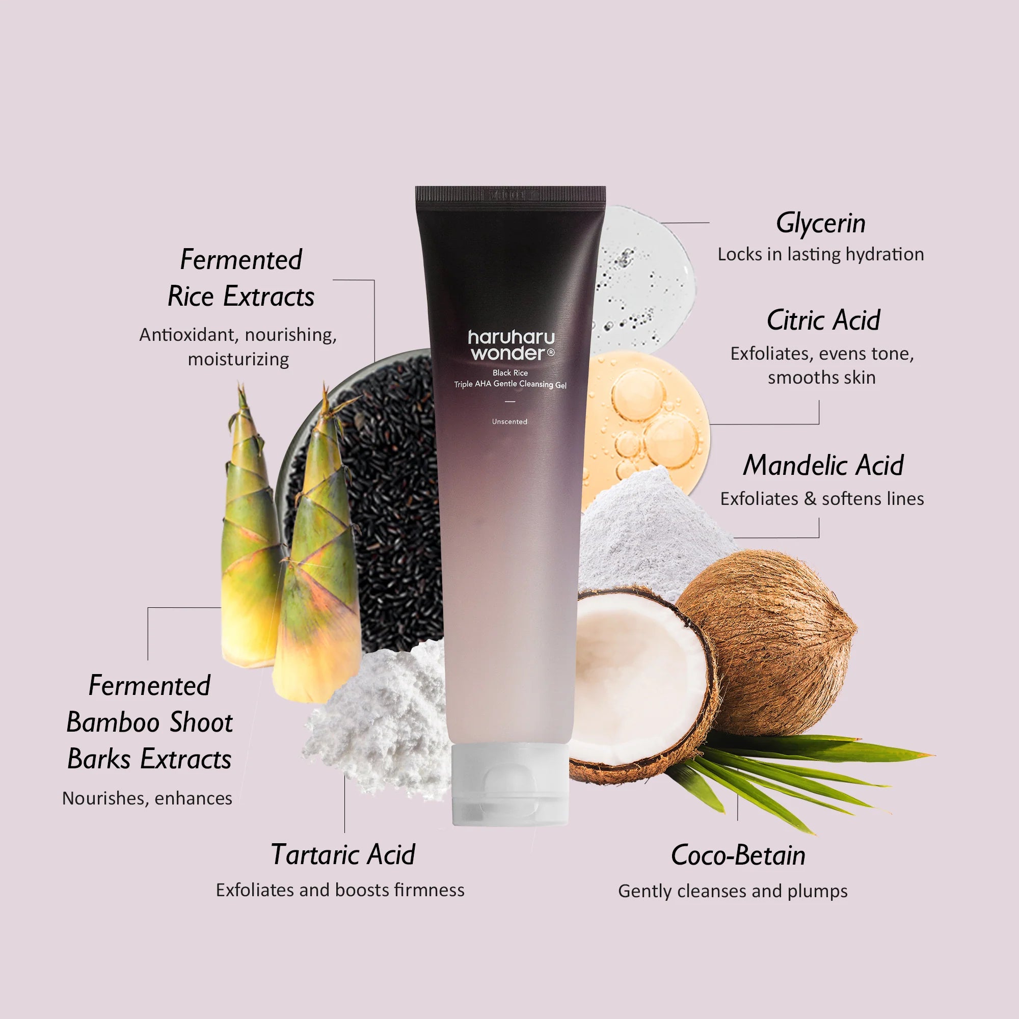 HARUHARU WONDER - Black Rice Moisture 5.5 Soft Cleansing Gel - 100ML