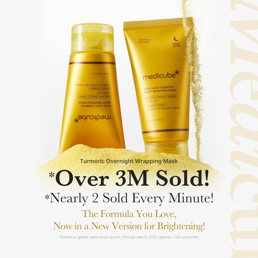 MEDICUBE - Kojic Acid Turmeric Night Wrapping Mask - 75ML