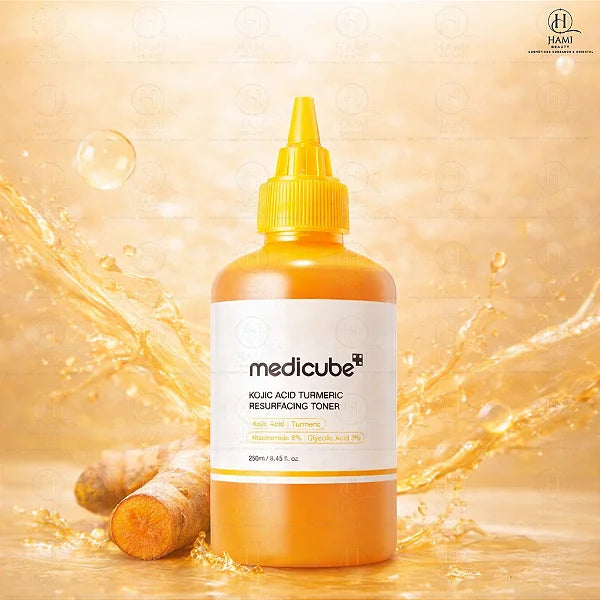 MEDICUBE - Kojic Acid Turmeric Resurfacing Toner - 250ML
