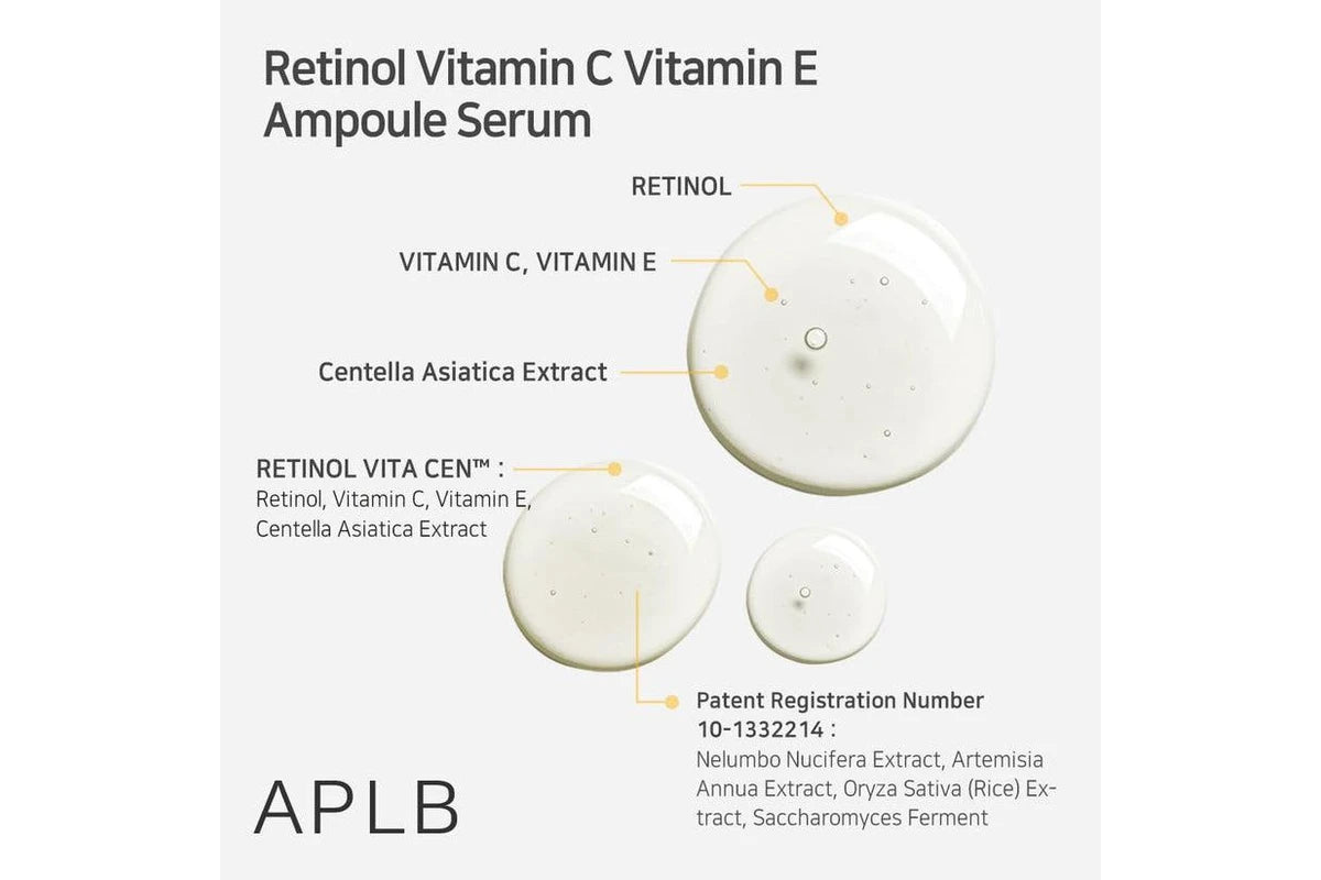 APLB Retinol Vitamin C Vitamin E Ampoule Serum - 40ML