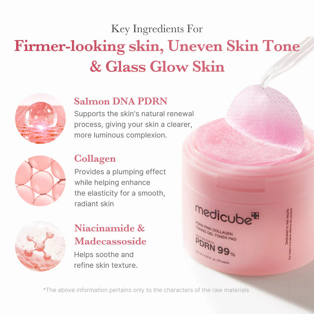 MEDICUBE - PDRN Pink Collagen Toning Gel Toner Pad (70 Pads)