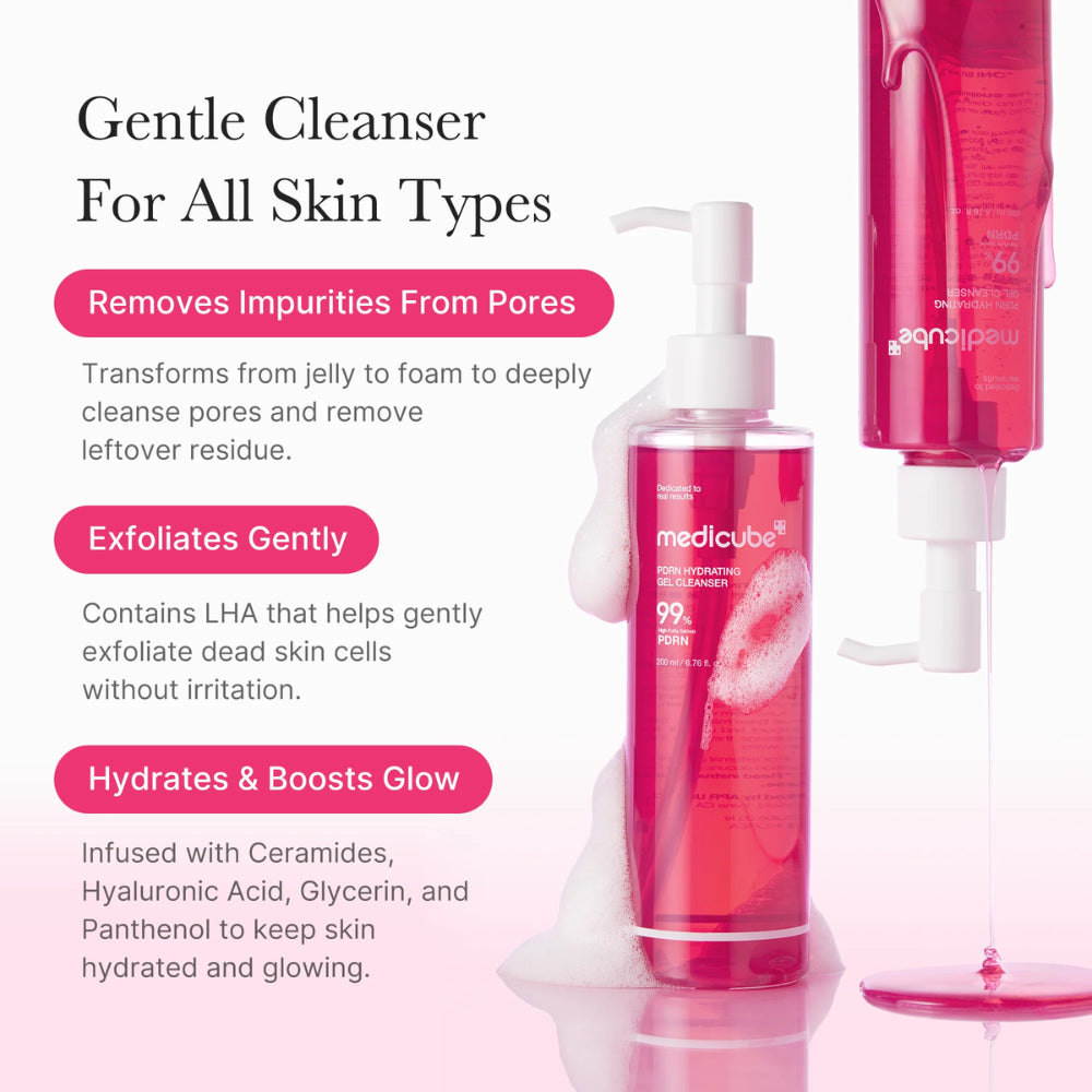 MEDICUBE - PDRN Hydrating Gel Cleanser - 200ML