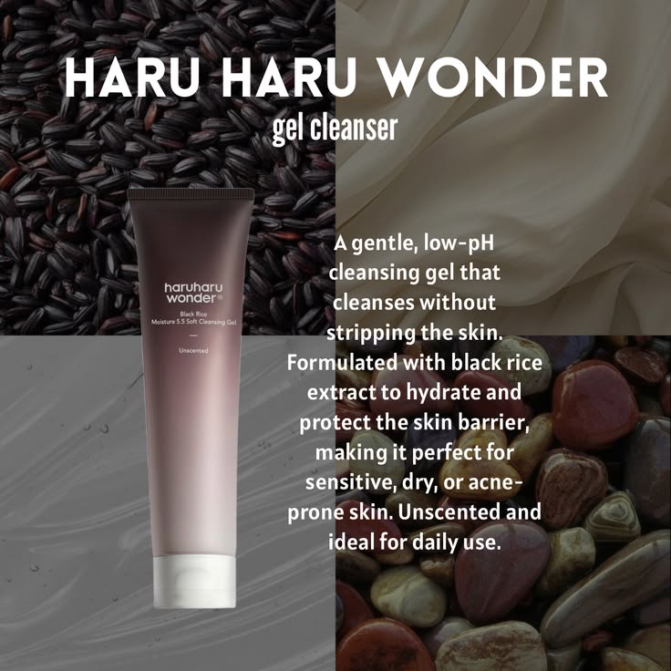 HARUHARU WONDER - Black Rice Moisture 5.5 Soft Cleansing Gel - 100ML