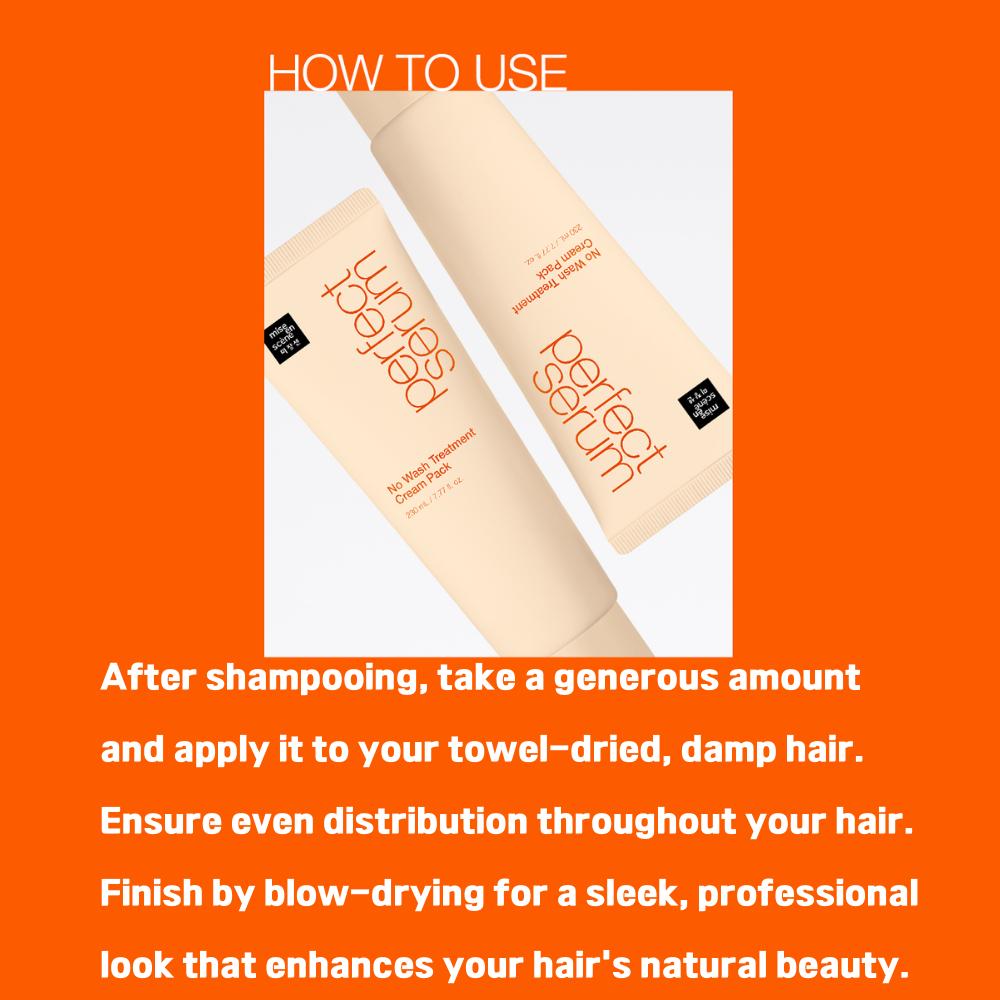 MISE-EN-SCENE - Perfect No Wash Treatment Cream Pack - 230ML