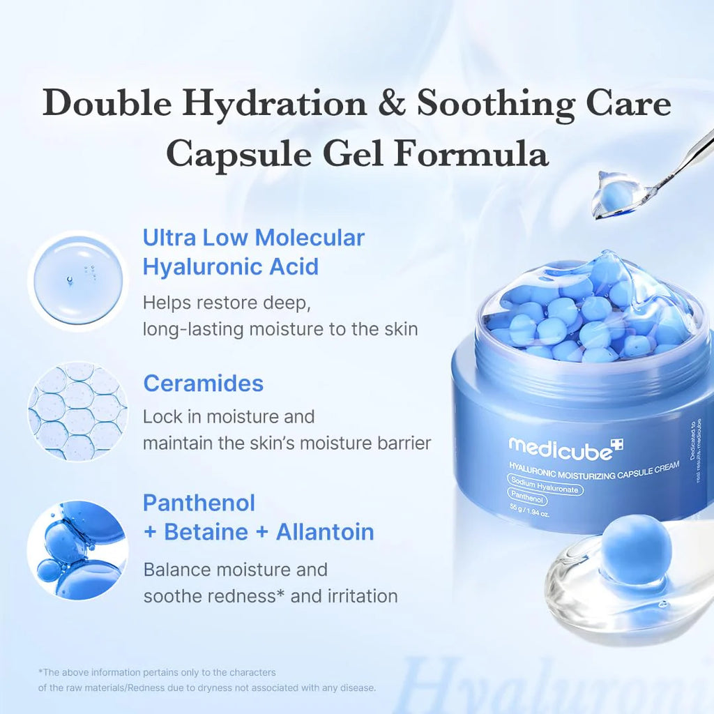 MEDICUBE - Hyaluronic Moisturizing Capsule Cream - 55G