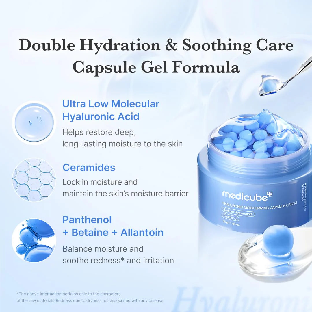 MEDICUBE - Hyaluronic Moisturizing Capsule Cream - 55G