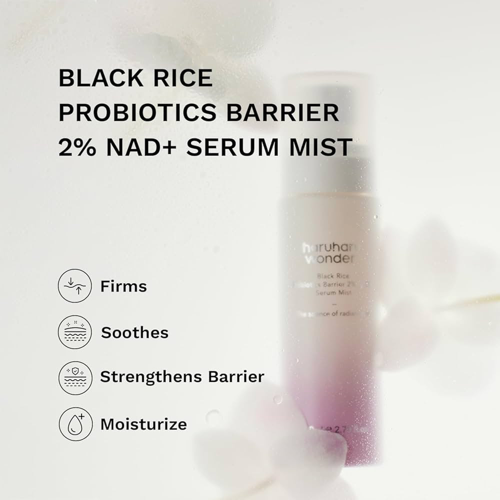 HARUHARU WONDER - Black Rice Probiotics Barrier 2% NAD+ Serum Mist - 80ML