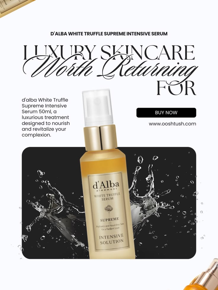 D'ALBA - White Truffle Supreme Intensive Serum - 50ML