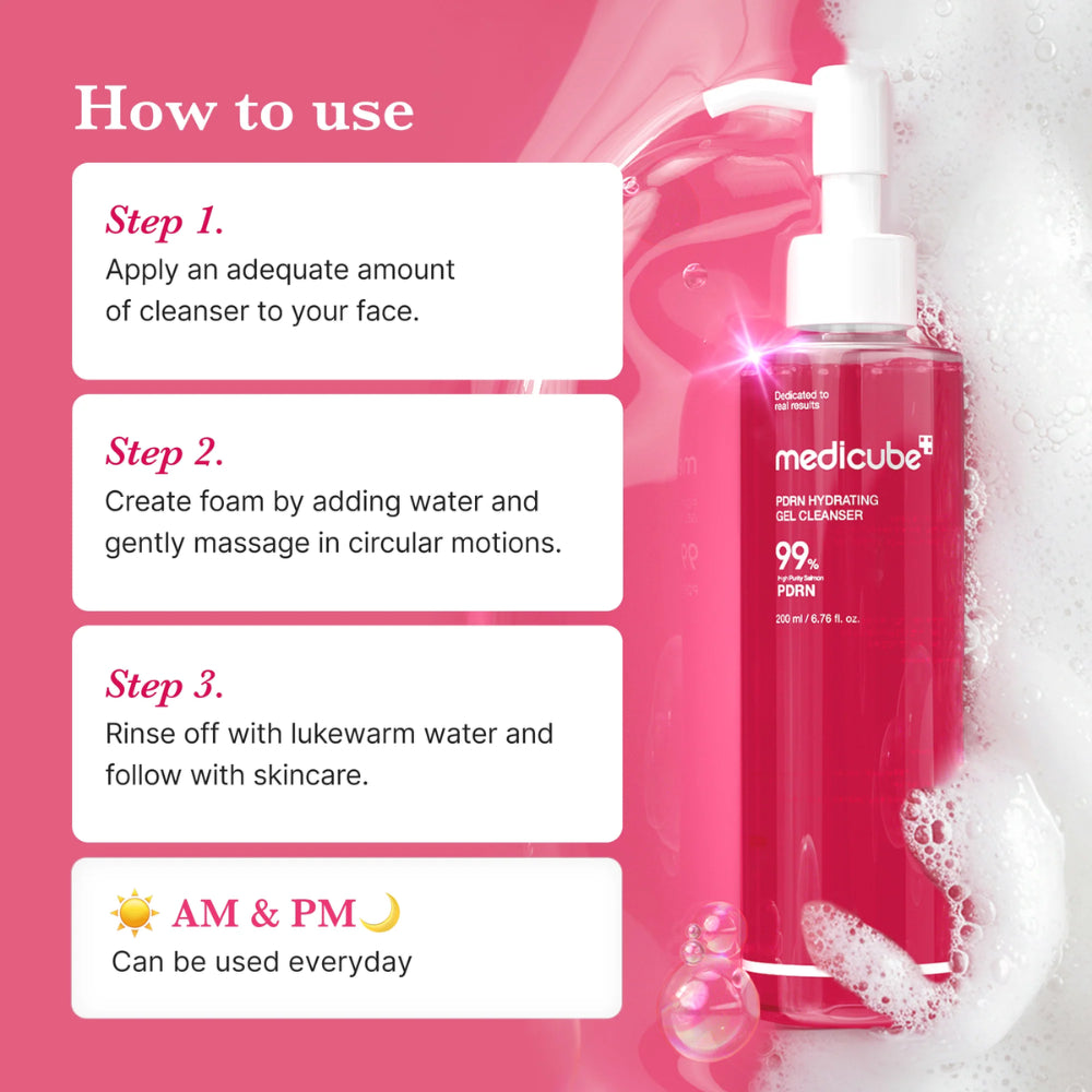 MEDICUBE - PDRN Hydrating Gel Cleanser - 200ML