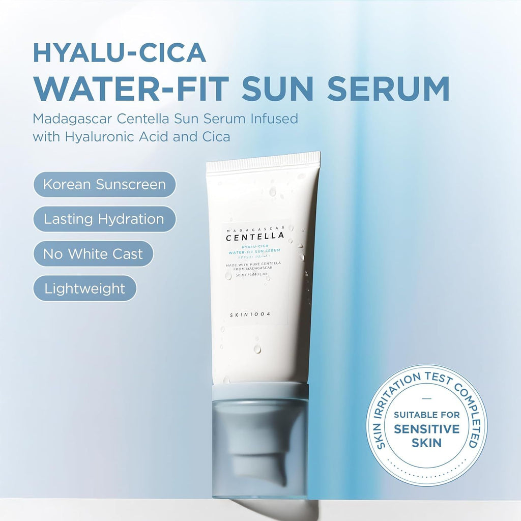 SKIN1004 - Madagascar Centella Hyalu-Cica Water-Fit Sun Serum Twin Pack - (50ML x 2)