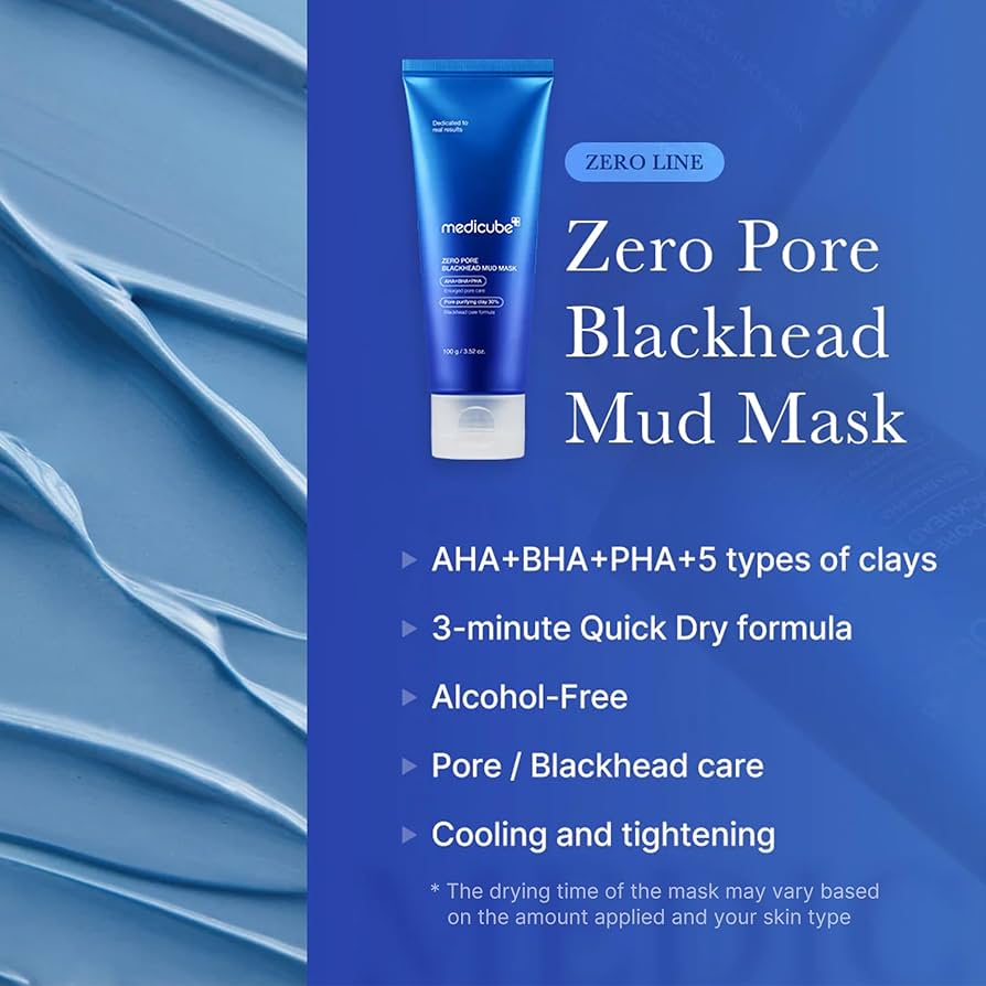 MEDICUBE- Zero Pore Blackhead Mud Mask - 100ML