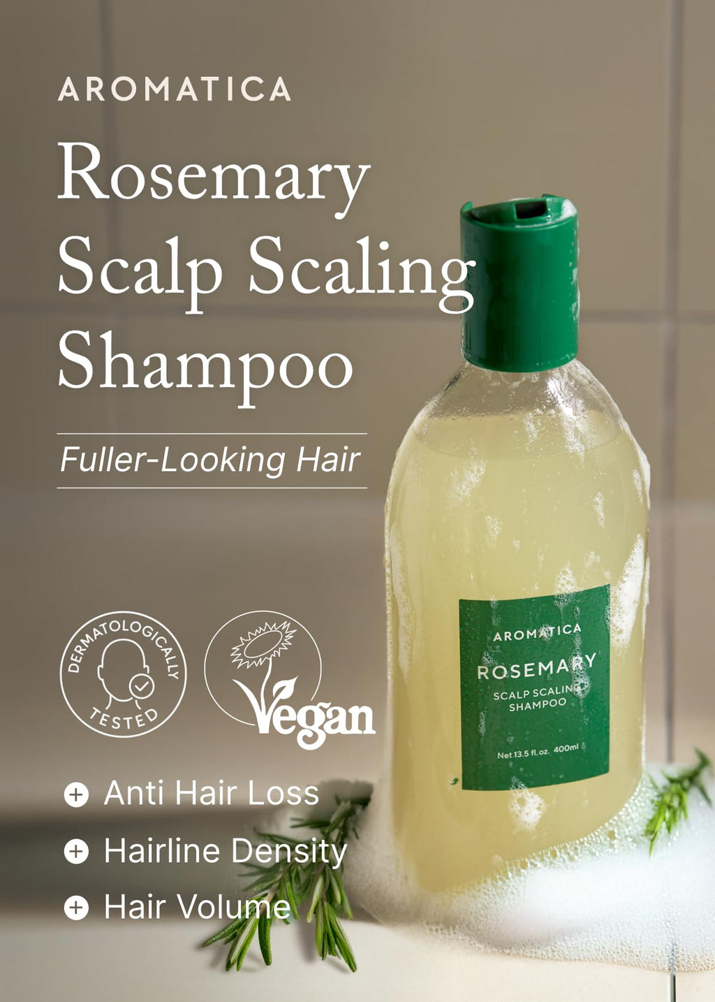 AROMATICA - Rosemary Scalp Scaling Shampoo - 400ML