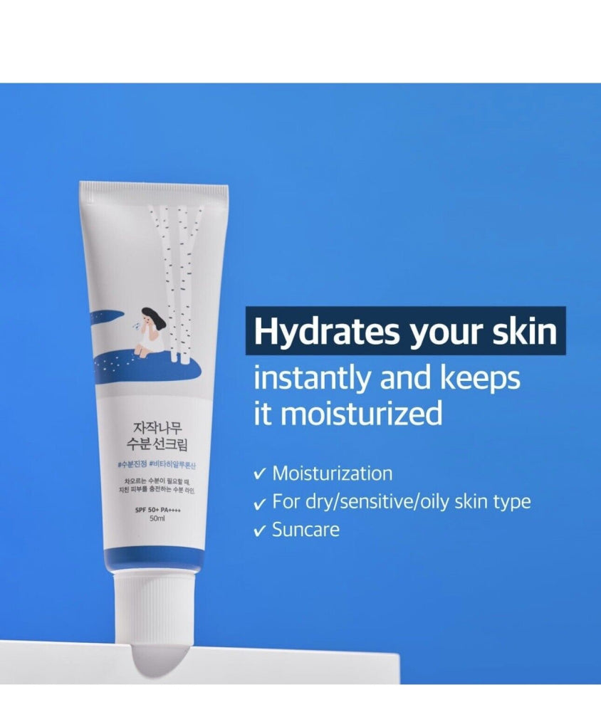ROUND LAB - Birch Juice Moisturizing Sun Cream - 50ML