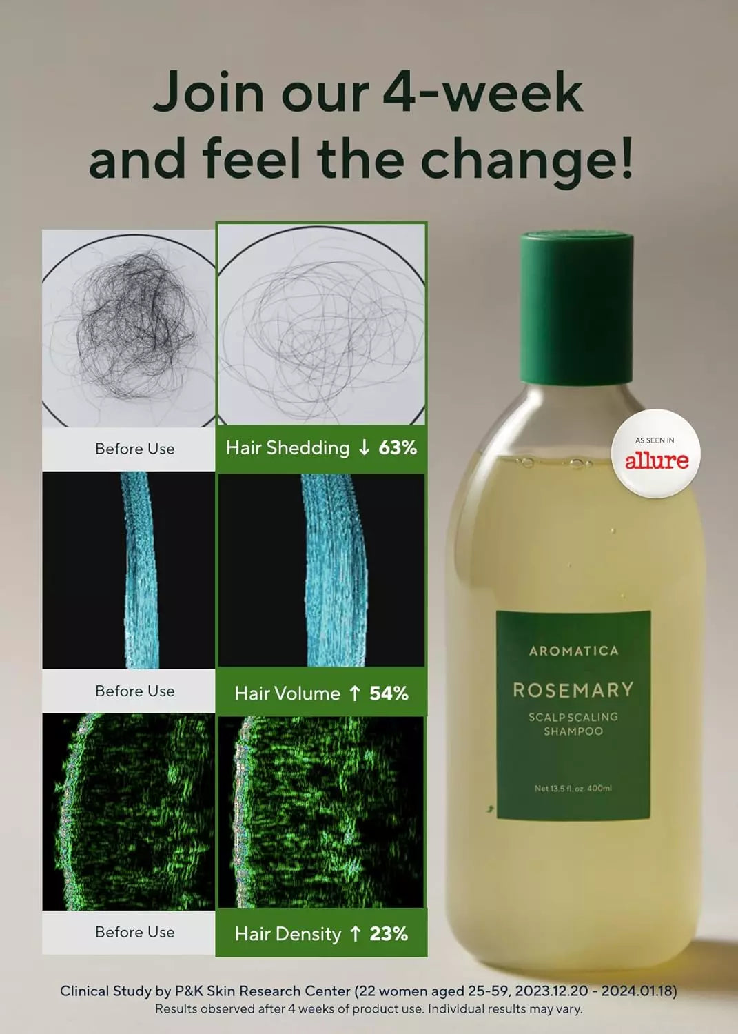 AROMATICA - Rosemary Scalp Scaling Shampoo - 400ML