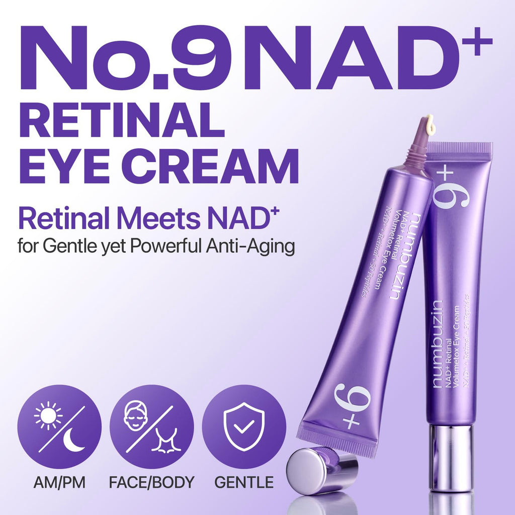 NUMBUZIN - No.9 NAD+ Retinal Volumetox Eye Cream - 20ML (Tube Type)