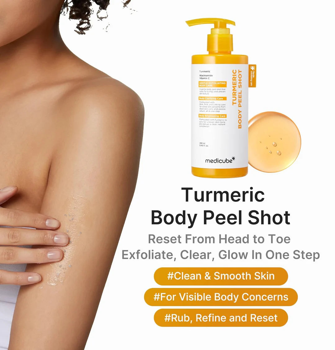 MEDICUBE - Kojic Acid Turmeric Body Peel Shot - 280ML
