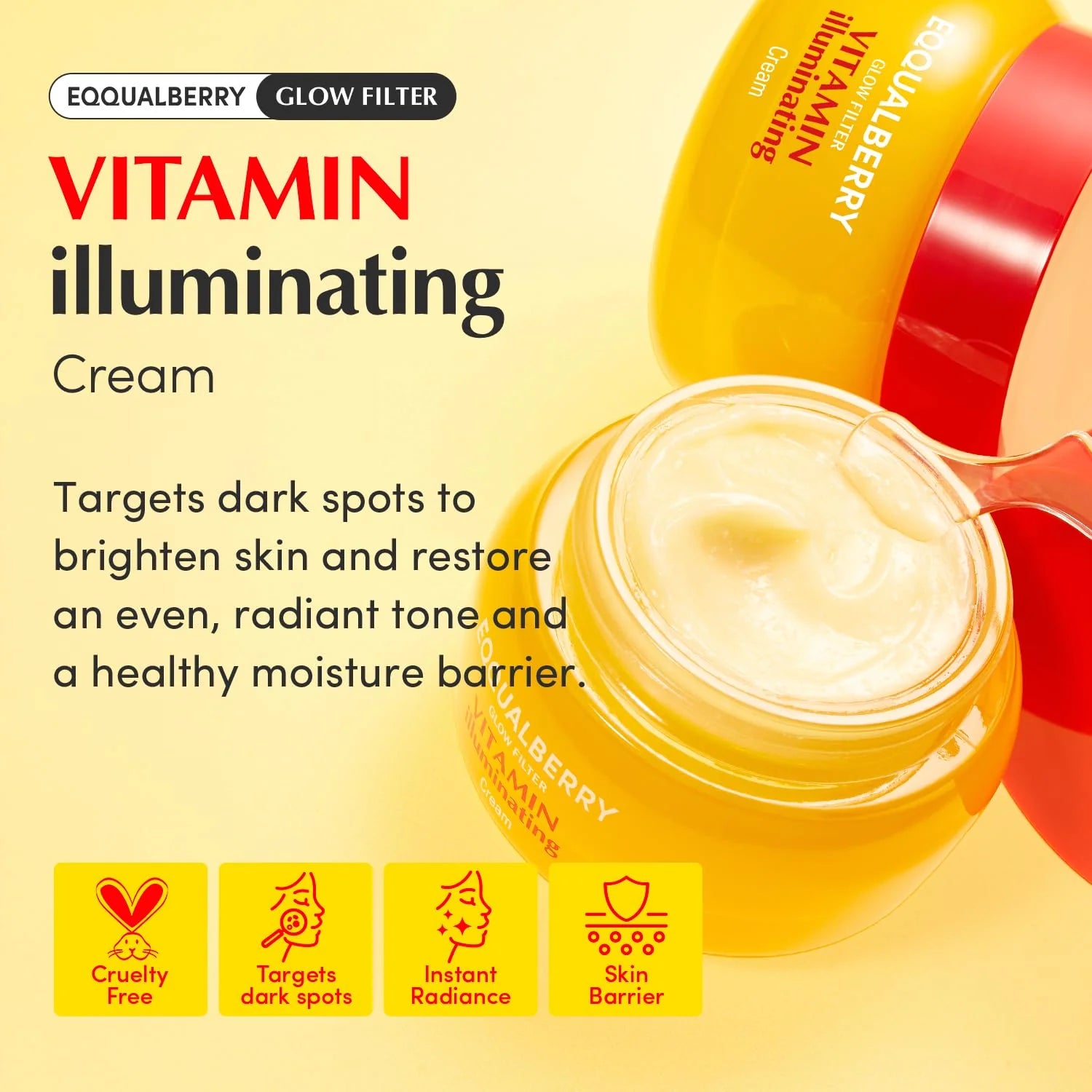 EQQUALBERRY - Vitamin Illuminating Cream - 50ML