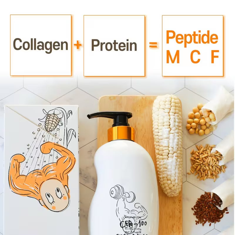 ELIZAVECCA - Cer-100 Collagen Coating Hair Muscle Treatment Rinse - 500ML