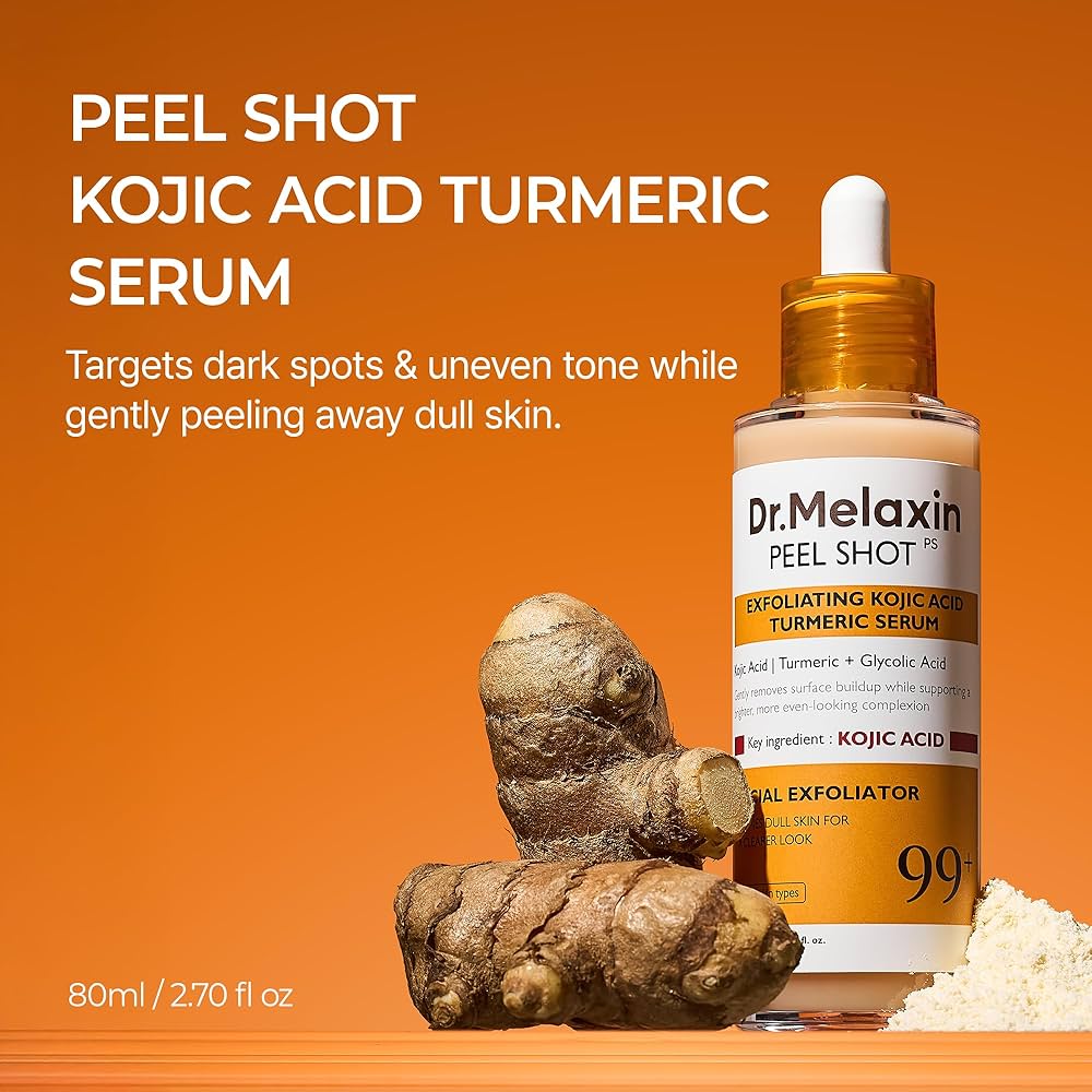 DR.MELAXIN - Peel Shot Exfoliating Kojic Acid Turmeric Serum - 80ML