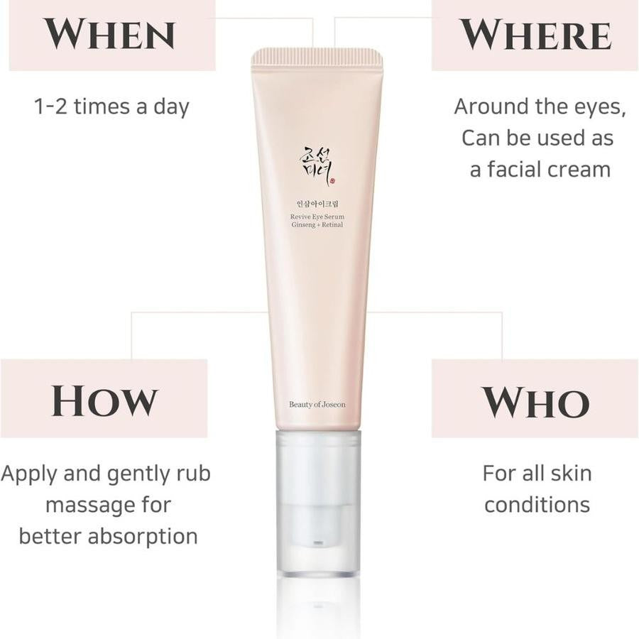 BEAUTY OF JOSEON - Revive Eye Serum: Ginseng + Retinal - 30ML