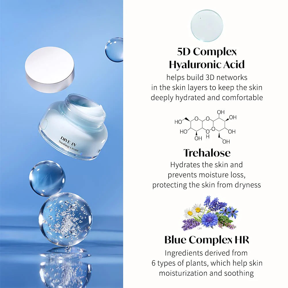 TORRIDEN - Dive-In Low Molecular Hyaluronic Acid Soothing Cream - 100ML