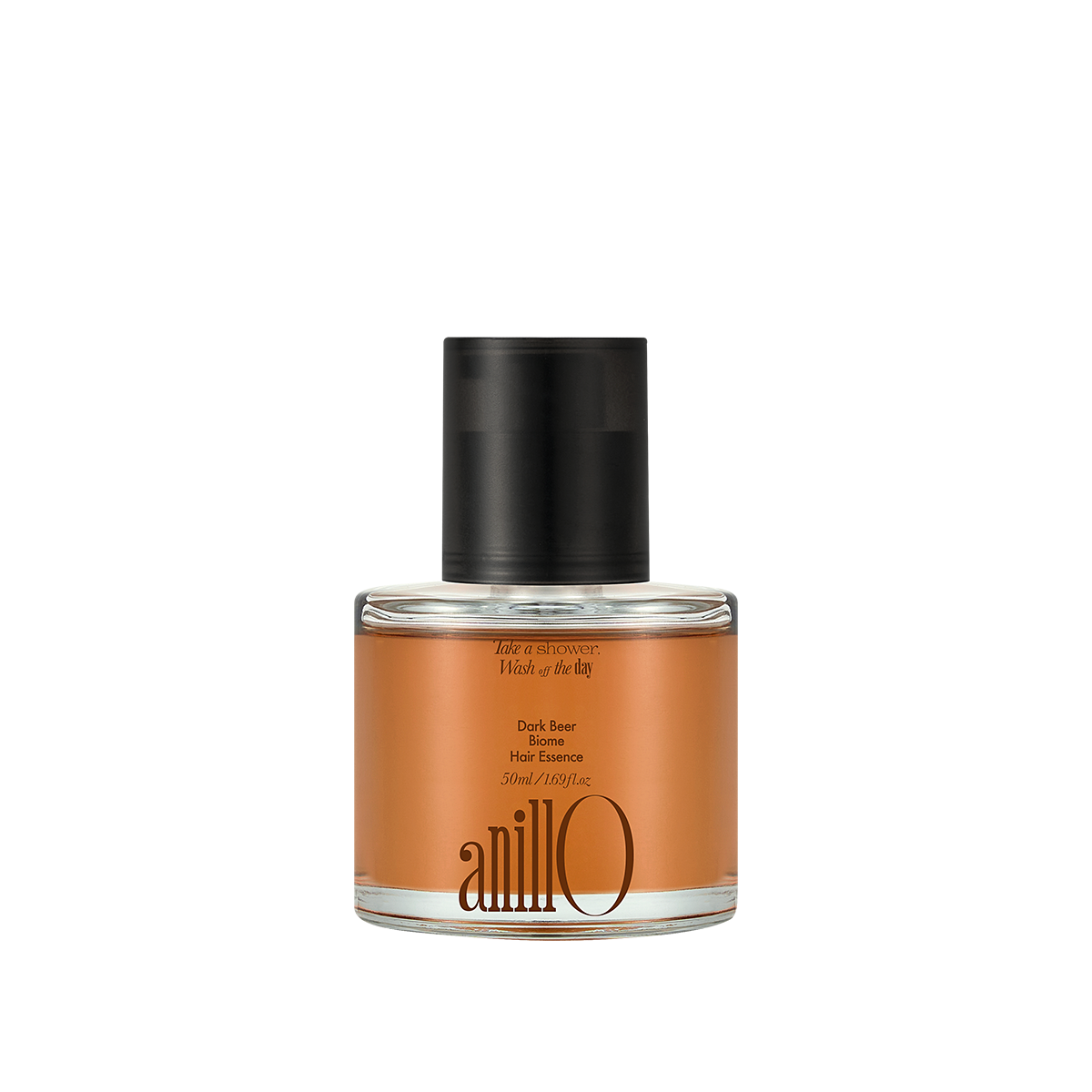 ANILLO Dark Beer Biome Hair Essence for scalp and hair care, 50ml bottle.