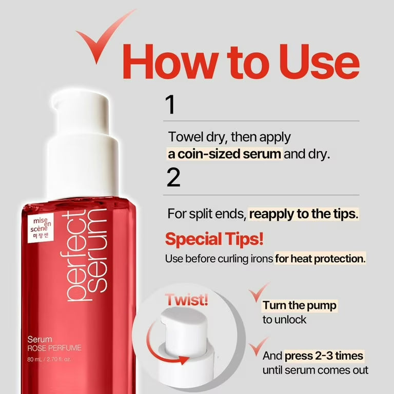 MISE EN SCENE - Perfect Serum Rose Perfume - 80ML