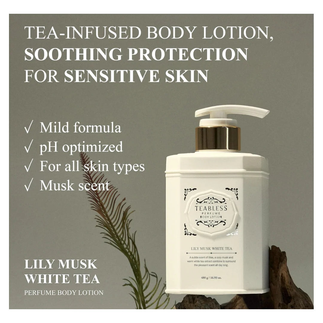 TEABLESS - Lily Musk White Tea Perfume Body Lotion - 480ML