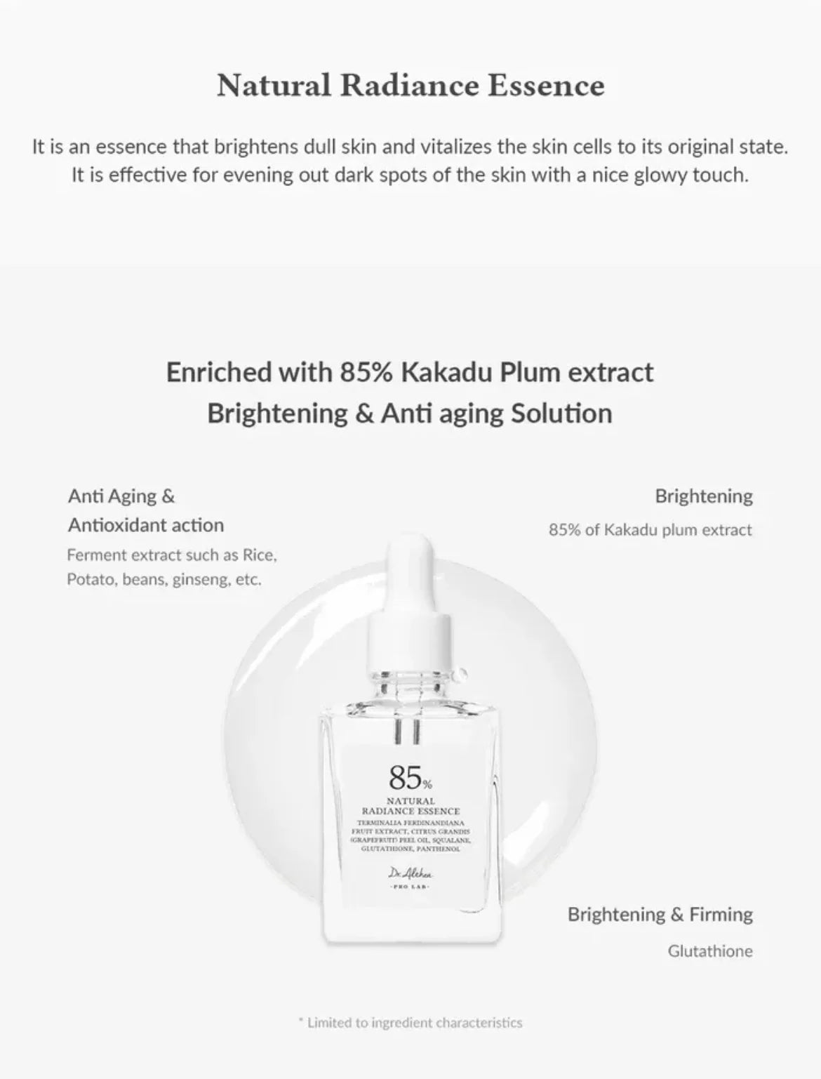 DR.ALTHEA - Natural Radiance Essence 85% - 30ML