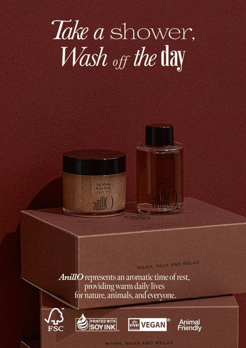 ANILLO - Fig & Whisky Oil 22ML & Scrub 44G Set + (GIFT) ANILLO - Black Tea Nourishing Hair Essence - 10ML