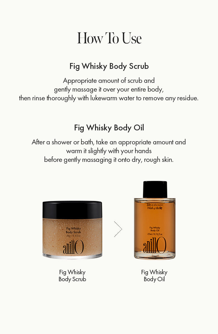 ANILLO - Fig & Whisky Oil 22ML & Scrub 44G Set
