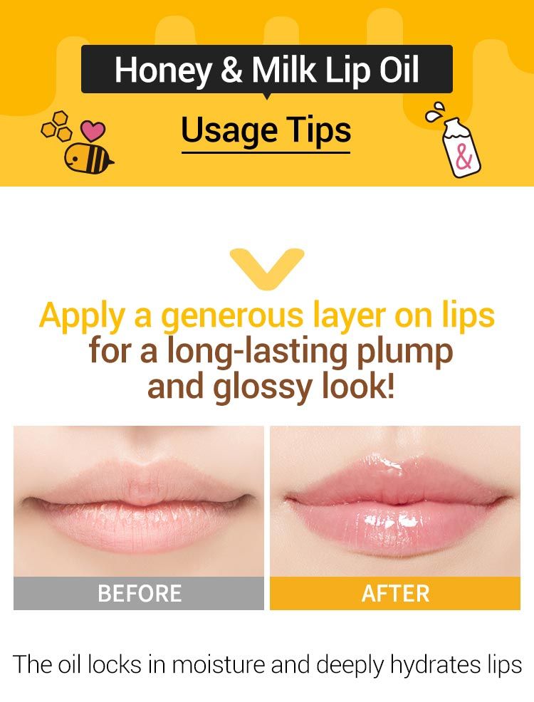 A'PIEU Honey & Milk Lip Oil - 5ML