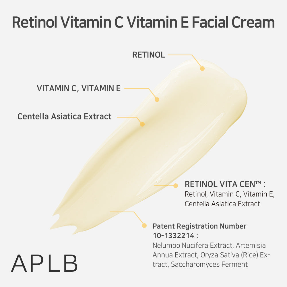 APLB - Retinol Vitamin C Vitamin E Facial Cream - 55ML