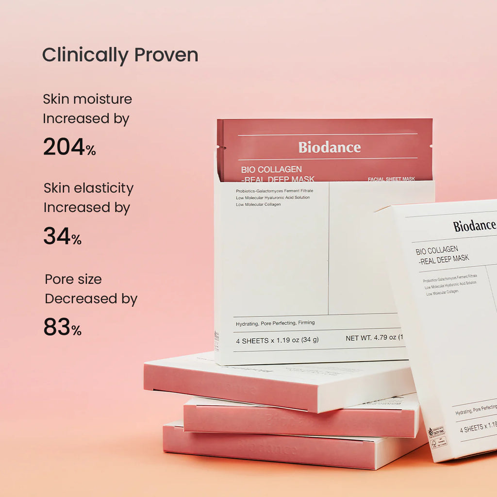 BIODANCE - Bio Collagen Real Deep Mask - 34G 1 Box (4 Masks)