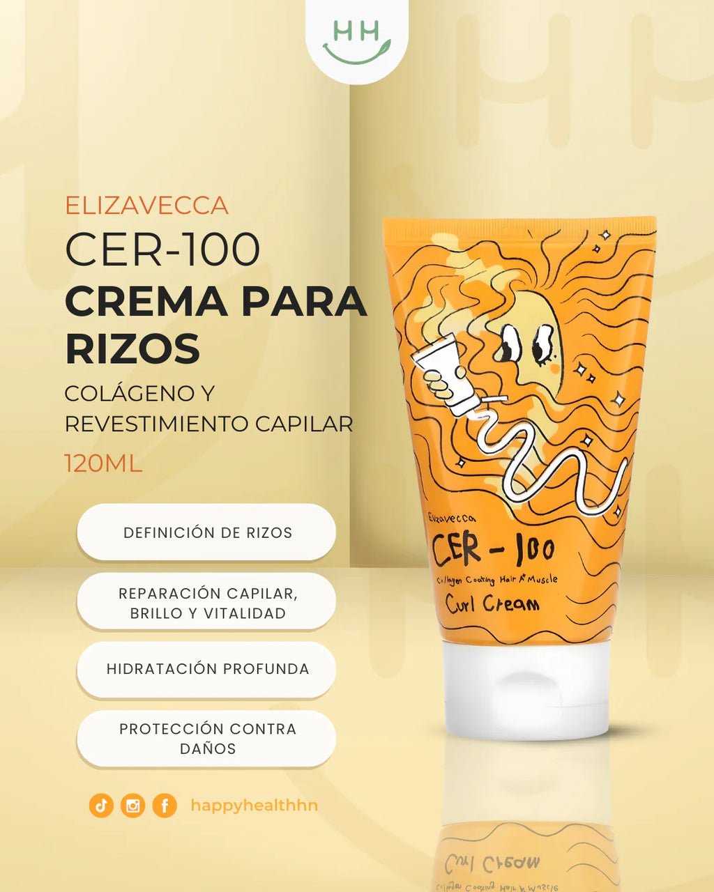 ELIZAVECCA - CER-100 Collagen Coating Hair A+ Muscle Curl Cream - 120ML