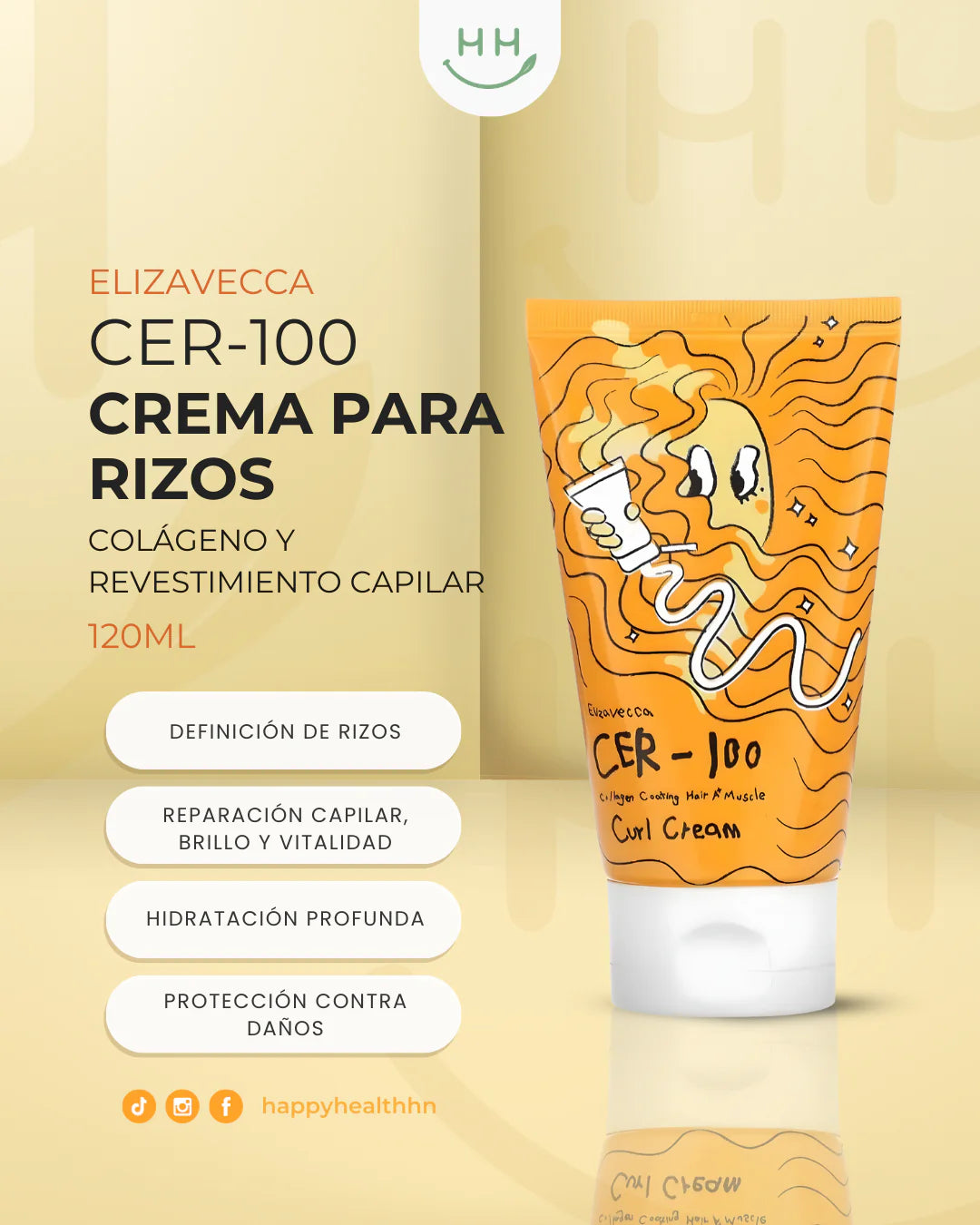 ELIZAVECCA - CER-100 Collagen Coating Hair A+ Muscle Curl Cream - 120ML